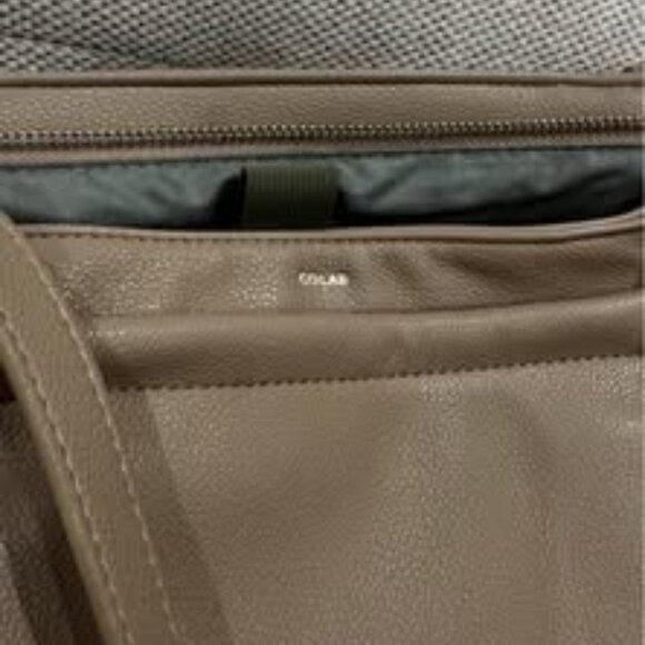 COLAB Taupe/Brown/Beige Tote Bag With Luggage & Laptop Sleeve - Picture 3 of 6